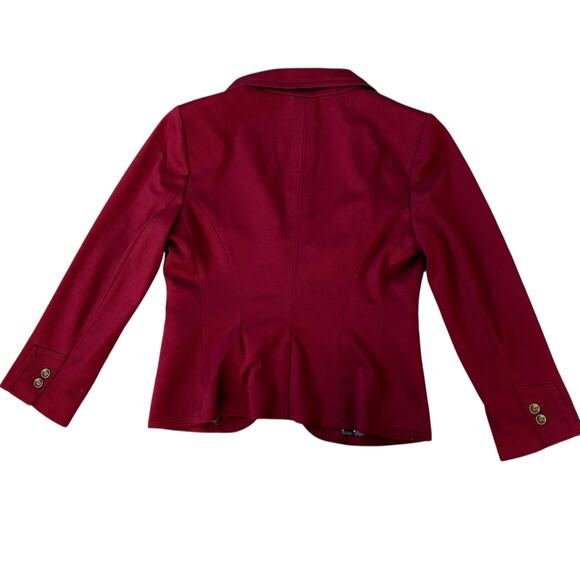 OBR Cranberry Polka Dot Lined Jacket Blazer Womens Size S - Picture 8 of 8